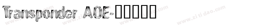 Transponder AOE字体转换